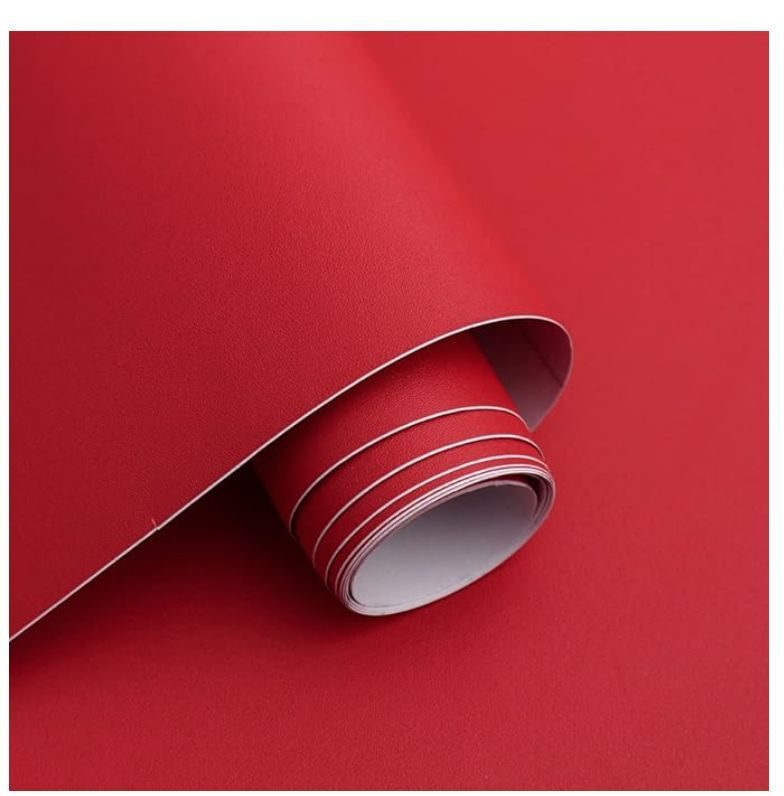 Option vinyle 01 — Armoires rouges + décorations frigo