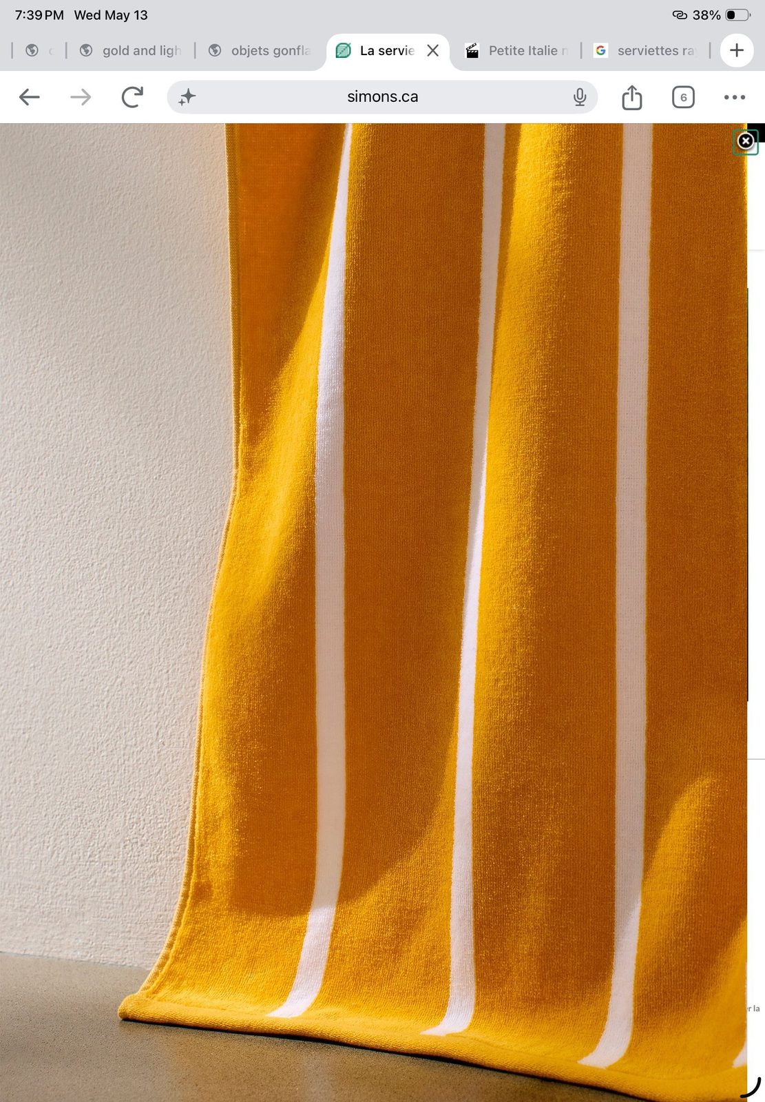 Corde à linge — vêtements et serviettes